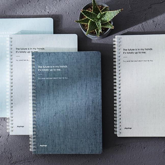 

Hot Sell-351 Minimalism Spiral Ruled Notebook B5 / Catatan Bergaris / Buku Tulis - Ivory
