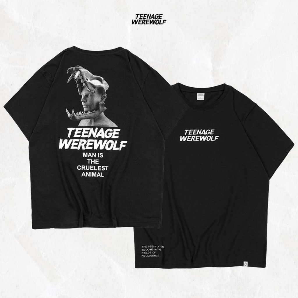 Teenage Werewolf Tshirt Animal Black