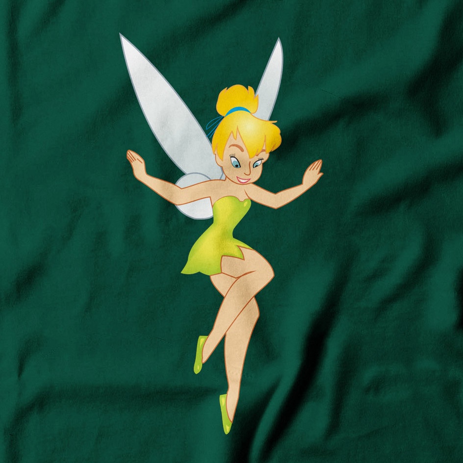 KAOS ANAK PEREMPUAN TINKERBELL USIA 1-13 TAHUN by Ribbedkids