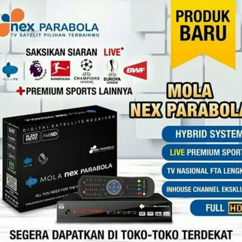 receiver Mola tv Hitam Hevc H265