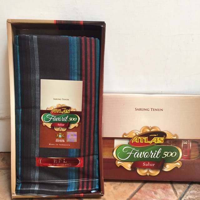 Sarung Atlas Favorit 500 / Sarung Atlas / Sarung Polos Warna / Sarung Motif Salur / Sarung Dewasa