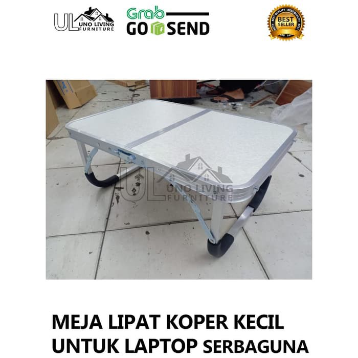 Meja Lipat Koper Laptop Mini Meja Lipat Serbaguna HPL Portable