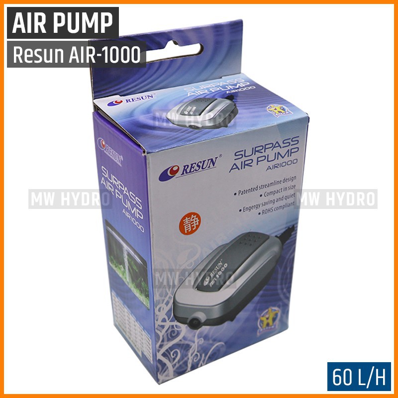 RESUN AIR-1000, Air Pump Low Noise, Aerator / Pompa Udara