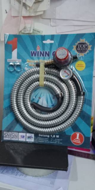 paket selang regurator high pressure winn gas w181 meter