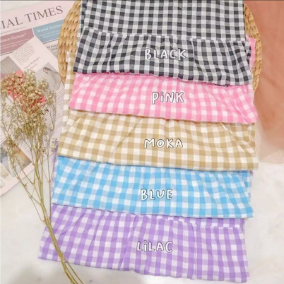 ilook | Tanktop Anjas | Tanktop Serena Gingham | Tanktop Outer Bahan Creap Motif Kotak-6