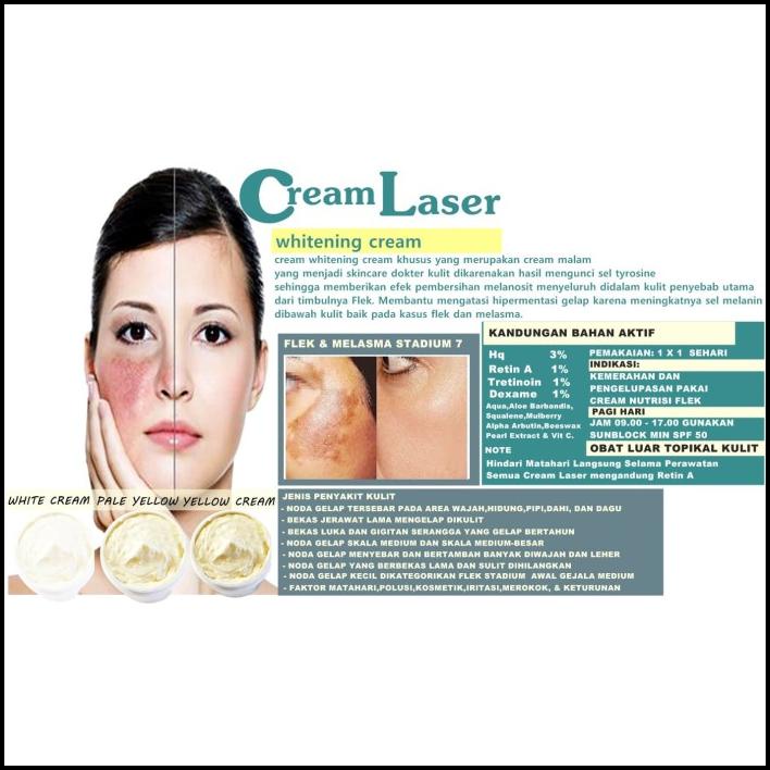 Penghilang Bekas Jerawat - Cream Malam Laser Flek Kiloan Parah Std 7 Parah Akut Isi 500Gram