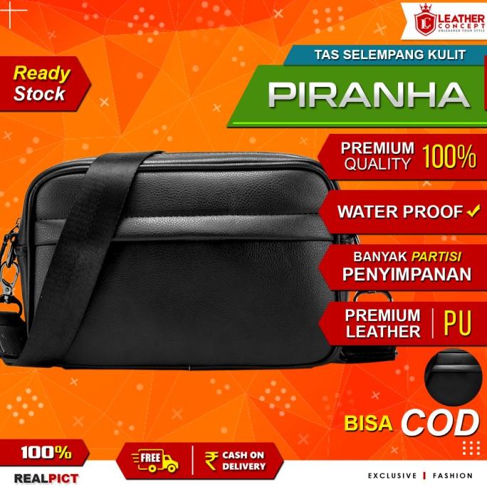 Tas Selempang Pria Kulit Tas Kulit Pria Tas Pria Tas Jalan Piranha