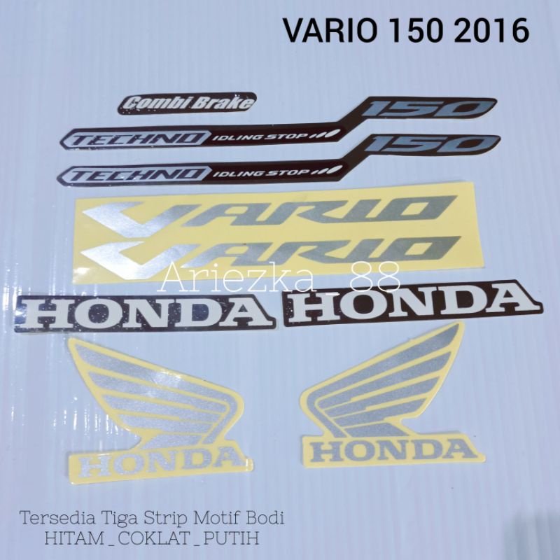 Striping Vario 150 2016 2017 | sticker bodi motor vario150 idling stop