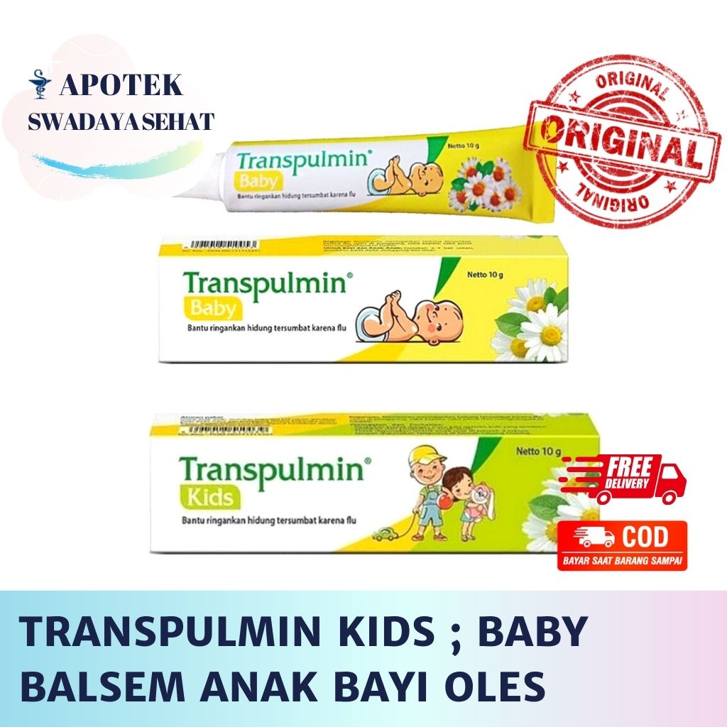 TRANSPULMIN KIDS 20 GR - Baby 10 Gr 20gr Balsem Anak Bayi Oles Tranpulmin Balsam