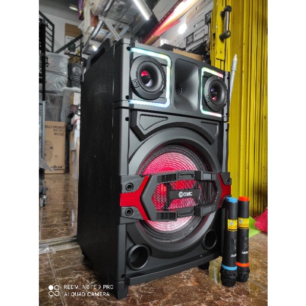 speaker GMC 899G bluetooth 2 mic wireless
