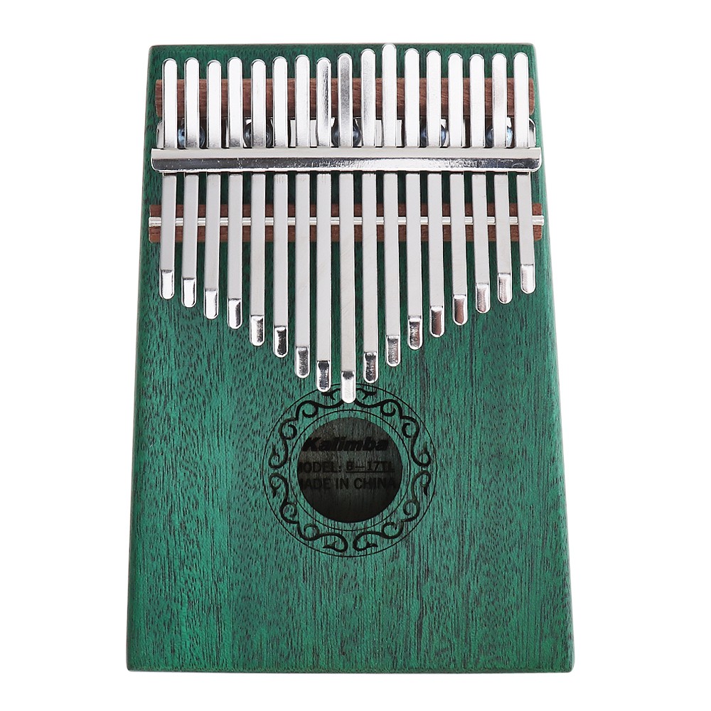 Kalimba Piano Jempol 17 Kunci Warna Hijau