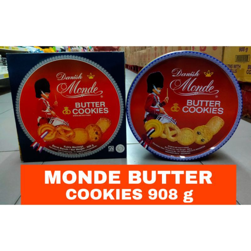 Jual MONDE BUTTER COOKIES 908 g (Perkarton isi 6 kaleng) Shopee Indonesia