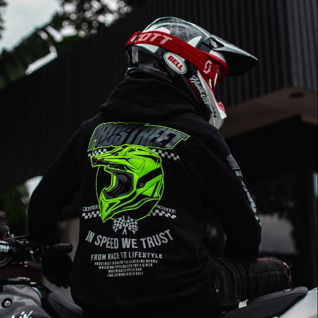HOODIE | PROSTREET | SUPERMOTO EXTREME | ORIGINAL | BLACK | NEW