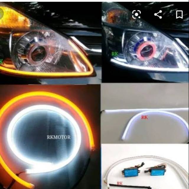 Drl led fleksibel alis