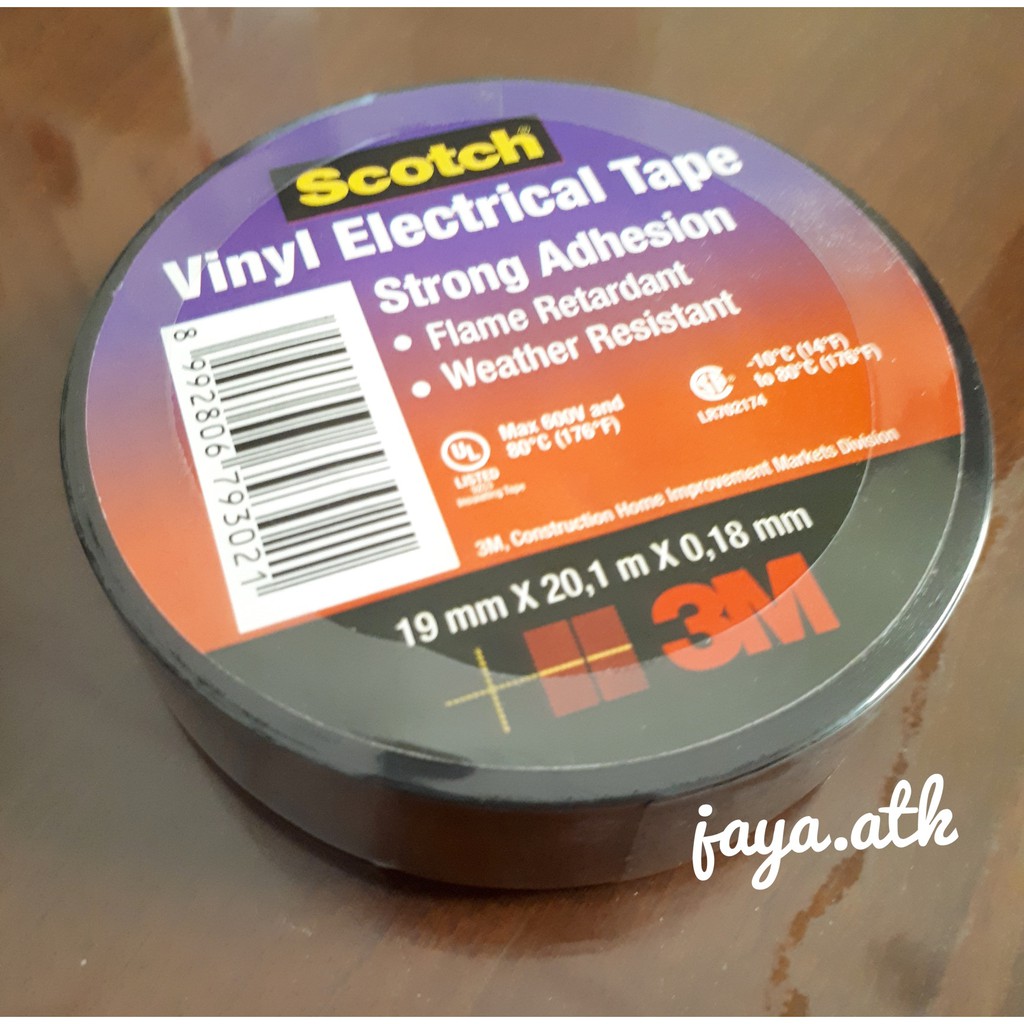 3M Scotch Vinyl Electrical Tape 700- Solasi Listrik 19mm x 20,1m x 0,18mm