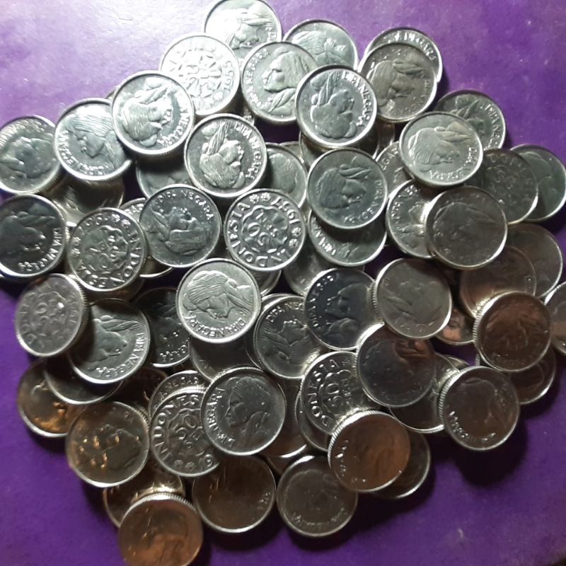 uang koin 50 sen diponegoro