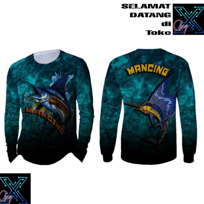 Ready Oke] Baju Kaos Jersey Mancing Mania Keren Custom Fishing Lengan Panjang - Mm 09, Xxxl