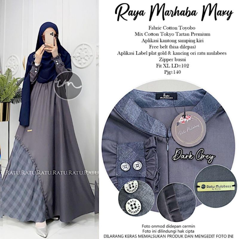 Gamis  Raya Marhaba Maxy ORI by Ratu
