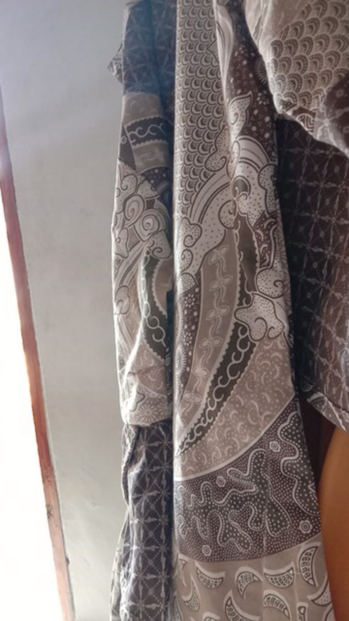 M-l-xl-xxl Jumbo Batik Tunik Wanita Asj Sa Hrb026 Kenongo Pekalongan Sogan Tulis