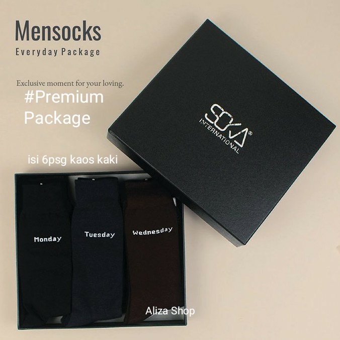 Soka Mansock Package isi 6pasang Dan Satuan - Kaos kaki Pria Premium Internasional