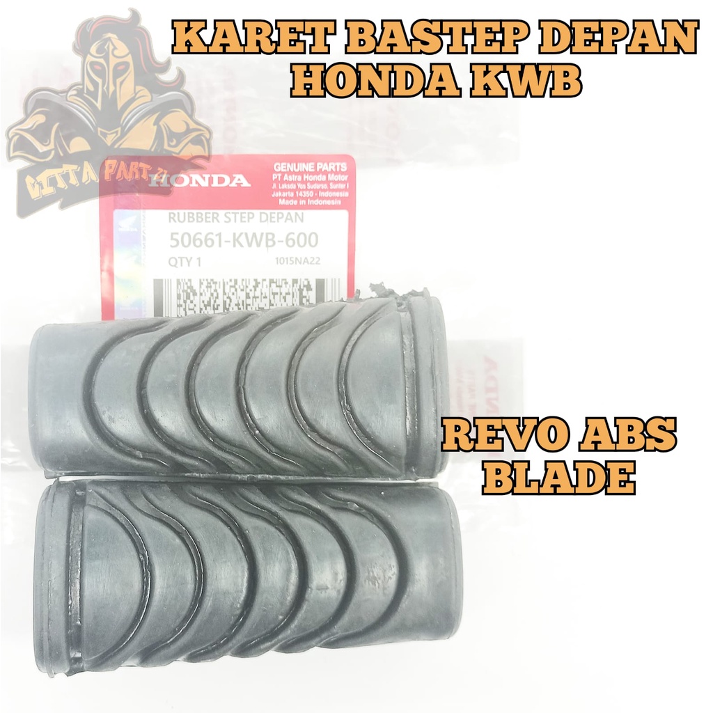 KARET BASTEP FOOTSTEP DEPAN HONDA KWB KUALITAS ASLI ORIGINAL HONDA AHM PRESISI KARET BERKUALITAS KARET TEBAL TIDAK PECAH TIDAK MUDAH PUTUS TIDAK LICIN REVO ABSOLUTE BLADE
