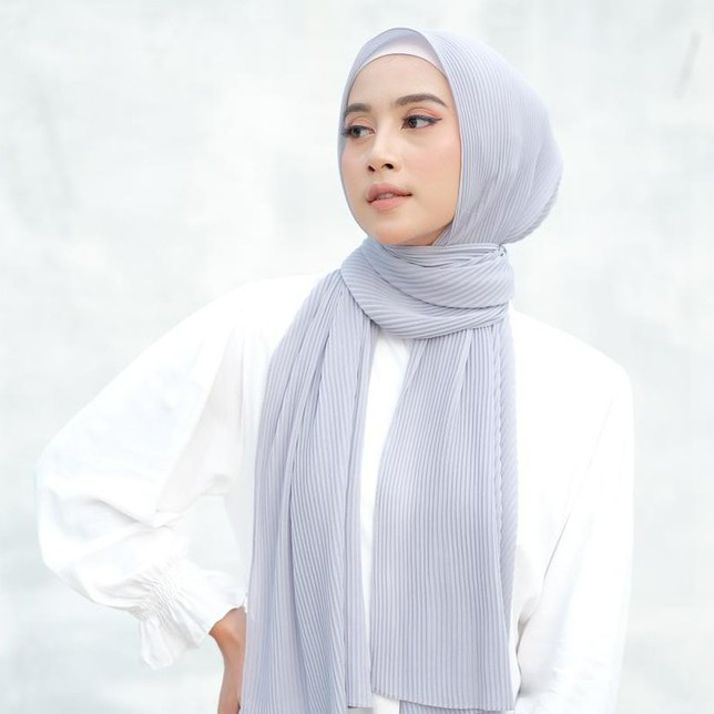 Nadiraa Hijab Selena Non Garis (pashmina plisket)part 1-3