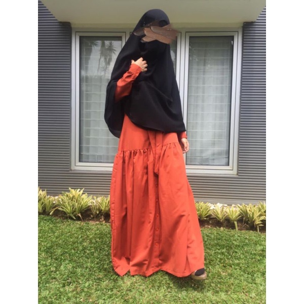 Gamis coklat / Gamis orange
