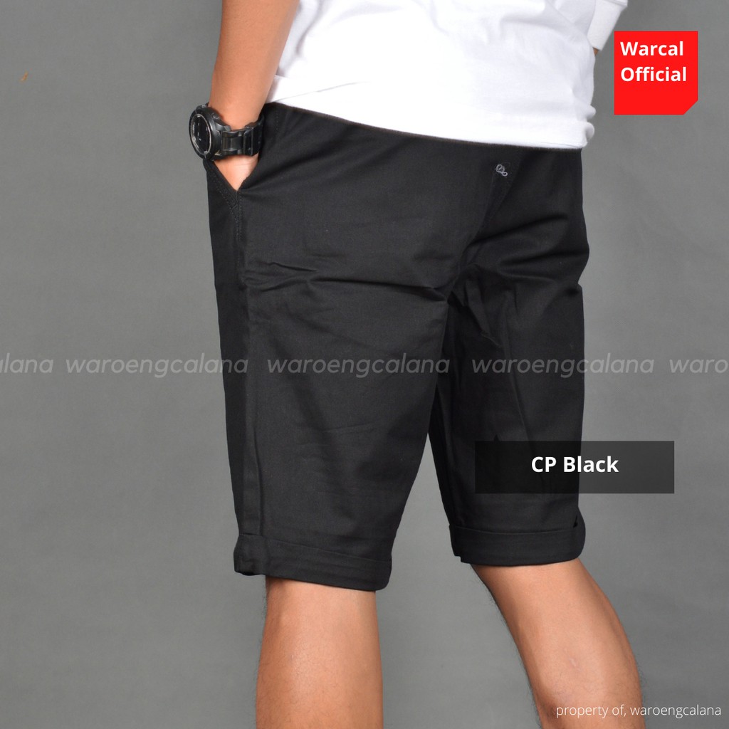 Celana Pendek Pria Chino Pants Black