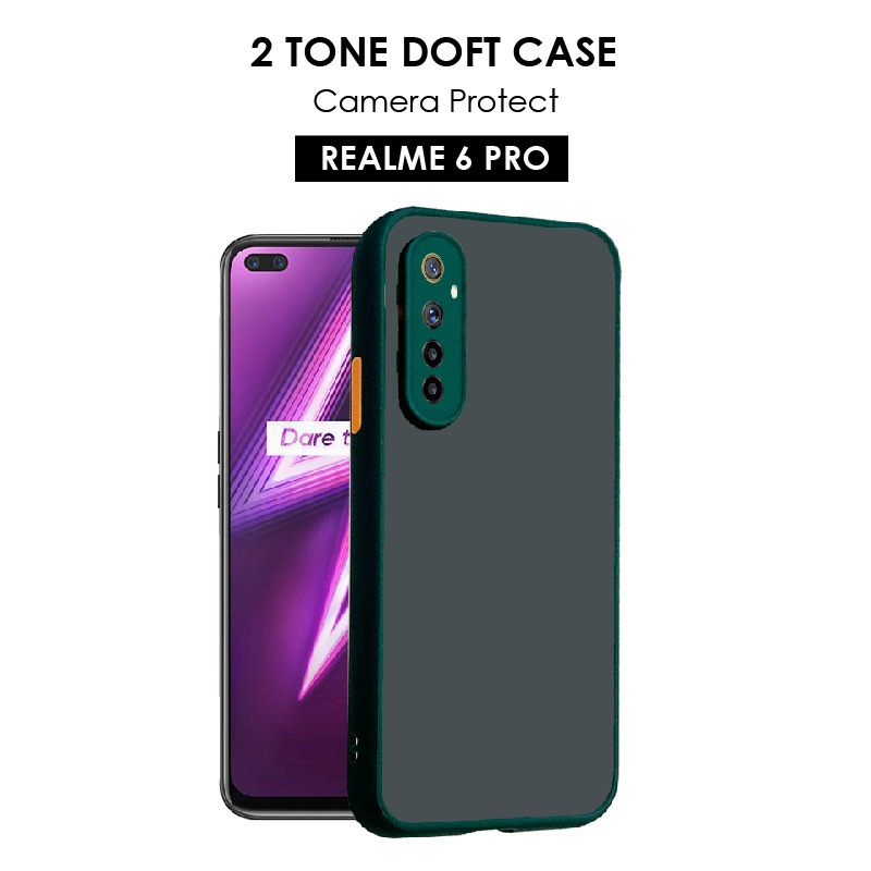 CASE HP REALME C25 SOFTCASE DOVE MATTE PLUS PELINDUNG CAMERA