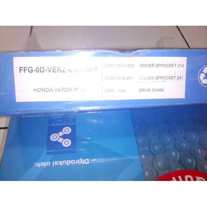 GIR SET + RANTAI  FSCM HONDA VERZA 428H-124.14-41T