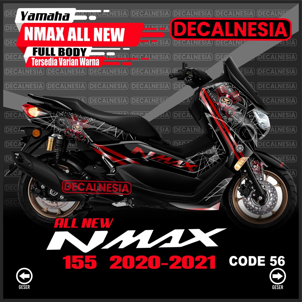 Decal Stiker Nmax 2021 2022 2023 2024 New Full Body Motor Yamaha Connected 2020 Variasi Facelift Aks