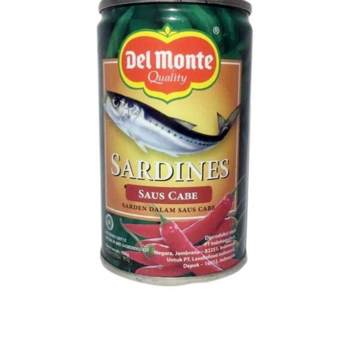 

Da202X6 Delmonte Sardines Saus Cabai 155 Gram Xa20X1