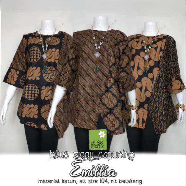 Blus ziggy cappucino emillia