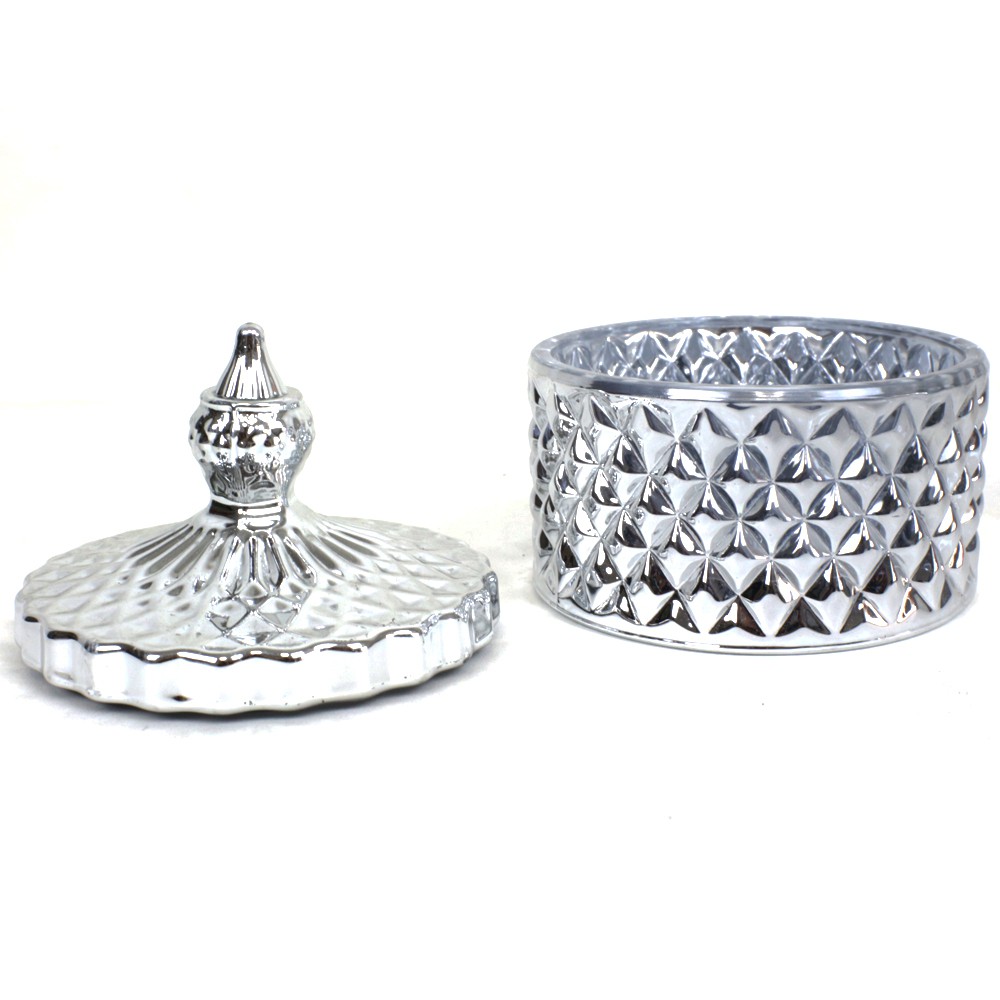 Formia Toples Kaca Betawi Silver Candy Box 10 cm