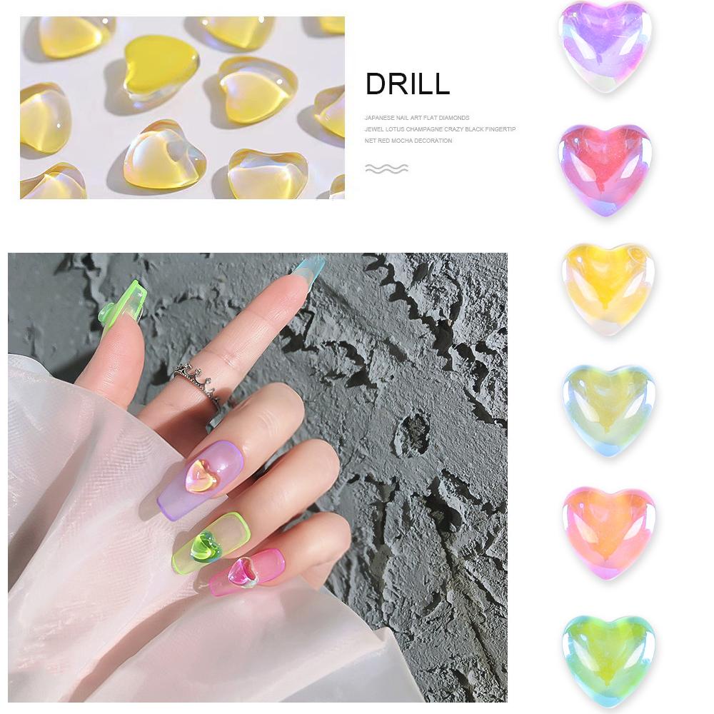 Mxbeauty Ikatan Simpul Kuku Berlian Imitasi Permen Warna Halus Aurora Ikatan Simpul Beruang Kecil Manicure Aksesoris Shiny DIY Hiasan Kuku