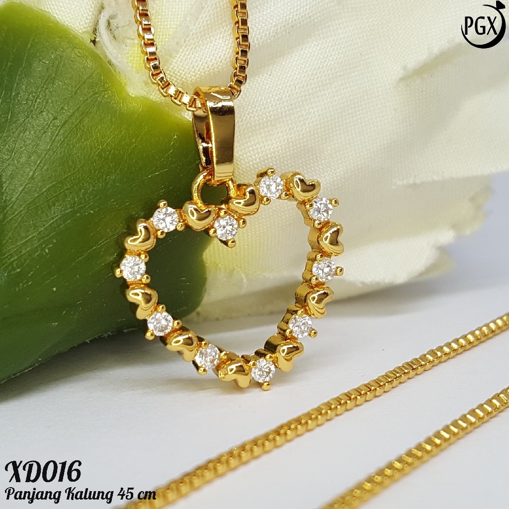 PGX Kalung Wanita Xuping Aksesoris Fashion Perhiasan Lapis Emas Premium - XD016