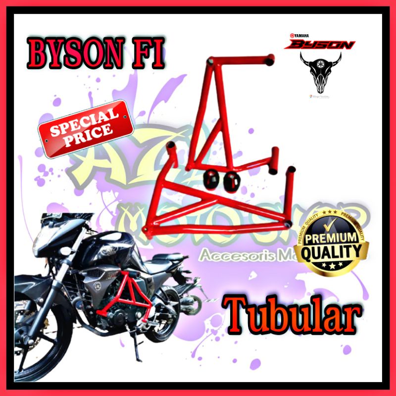 Tubular byson FI pengaman body bison injeksi injection besi Crashbar touring turing adventure