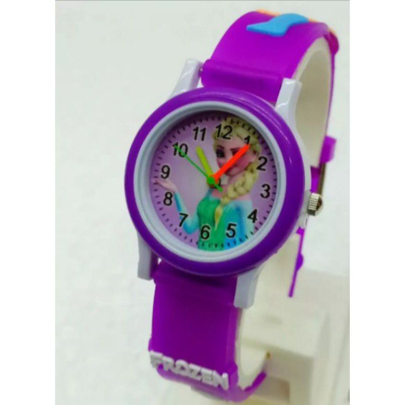 Jam tangan ring karakter frozen jam anak perempuan