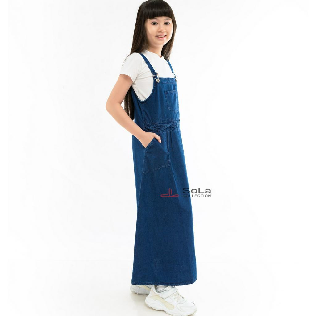 Rok Overall Anak 6~12 tahun / Overall Jeans Anak / Rok Temi Anak / Overall ABG / Rok Jeans Anak / Rok Temi Jeans