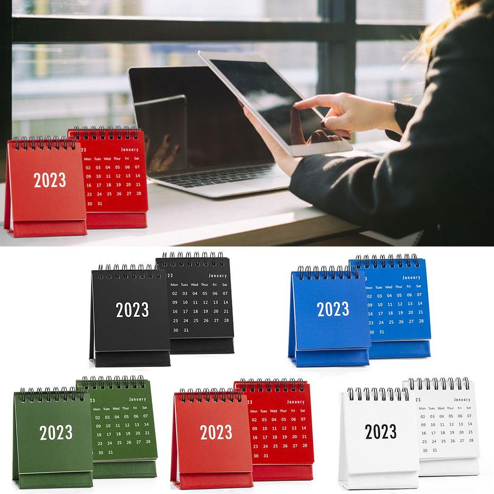 Preva 2PCS 2023kalender Sekolah Kantor Simple Desktop Note