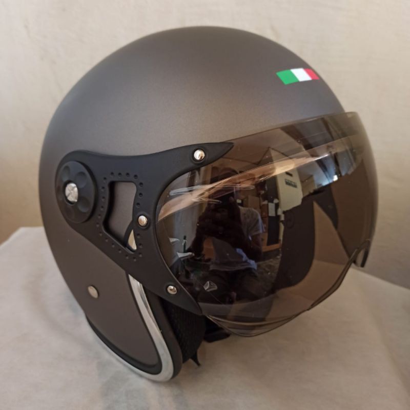 Helm Pilot Italy Soji list chrome grey dop