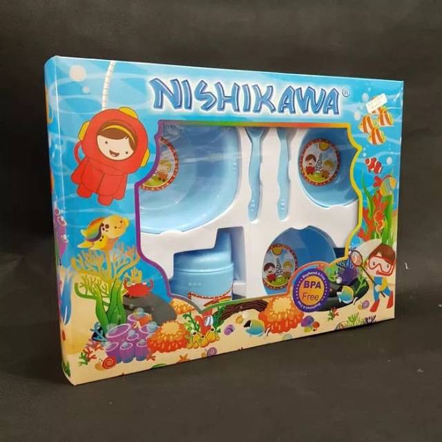 FEEDING SET NISHIKAWA SET 8110  / KADO LAHIRAN BABY Nishikawa Feeding Set ukuran  s1