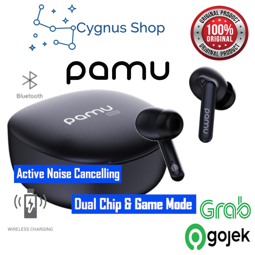 PaMu Quiet Mini Bluetooth 5.2 Active Noise Cancelling Wireless Earbuds