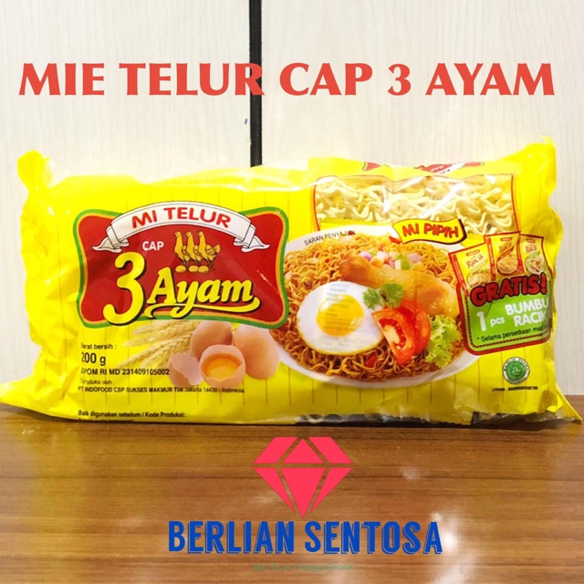 

Mie Telur cap 3 ayam