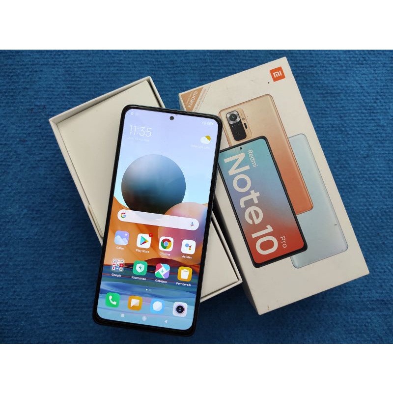 REDMI NOTE 10 PRO SECOND LIKE NEW RAM 6GB ROM 64GB 6.67'