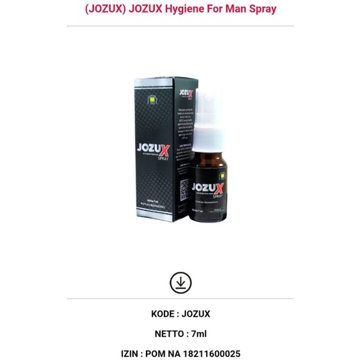Jozux Hygiene For Man Spray