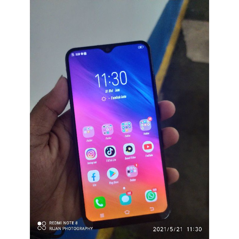 Di jual HP Vivo Y91C Ram 2GB internal memory 32GB bekas