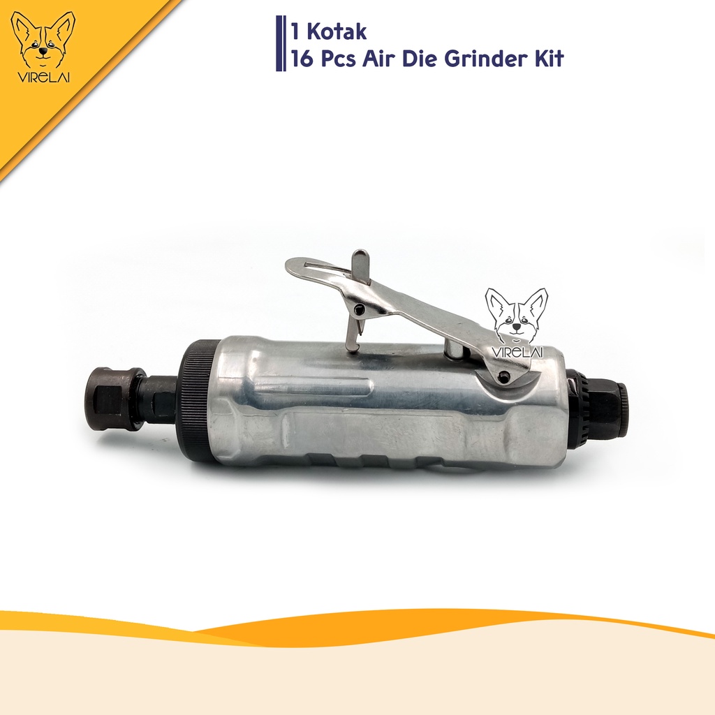 Air Die Grinder 6mm 1/4&quot; Gerinda Angin Kompresor