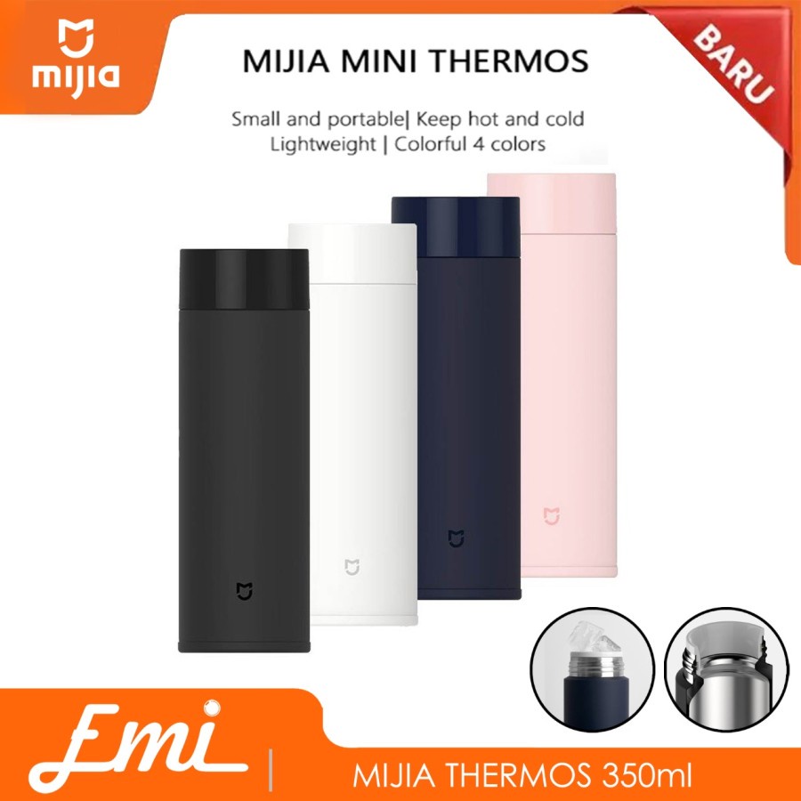 Mijia THERMOS 350ml - Termos Tahan Panas / Dingin - Botol Minum