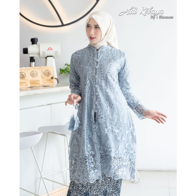 TUNIK KANCING SERIBU // BAHAN TULLE BORDIR SPIDER //By Aldi Kebaya